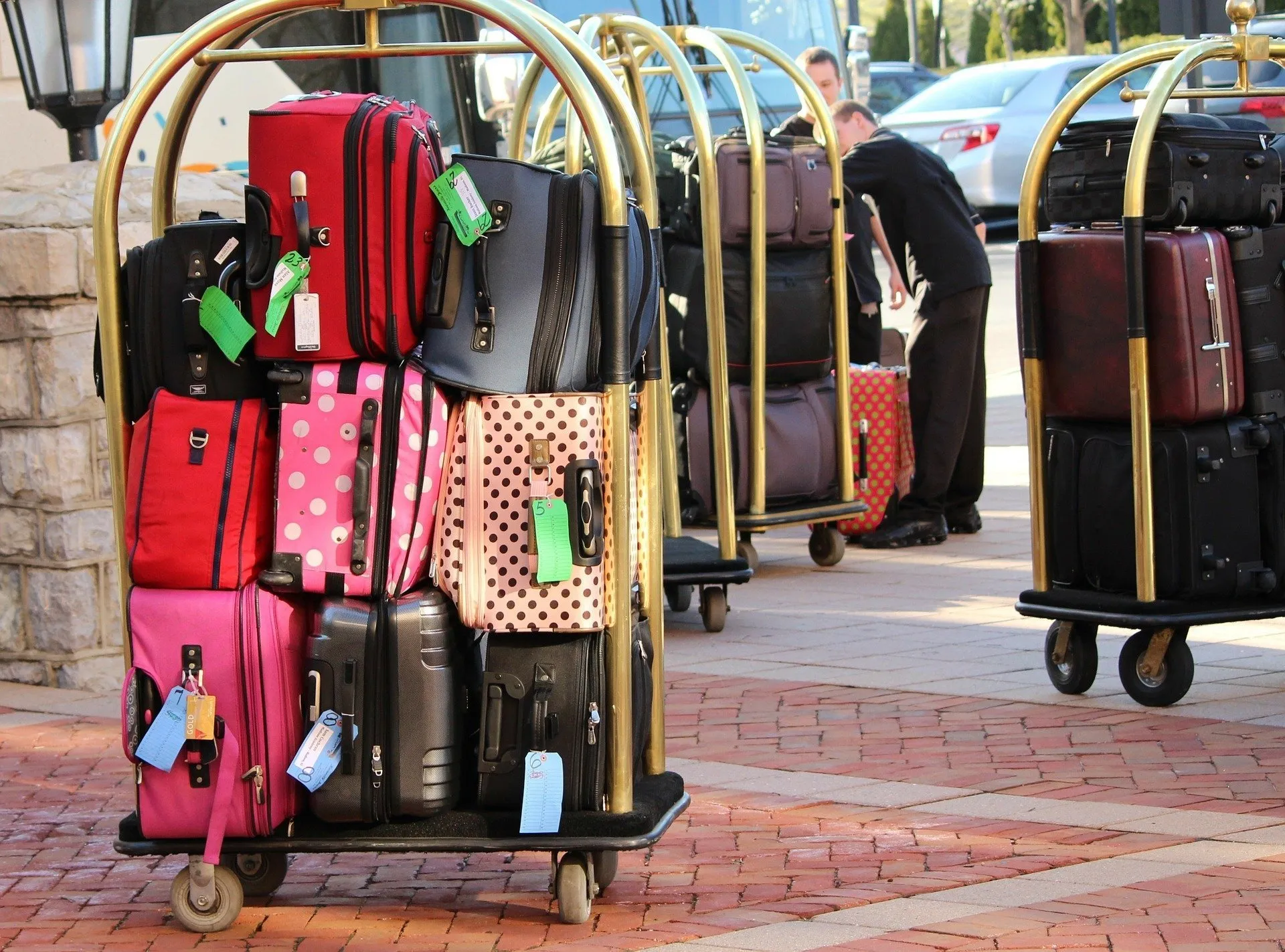 Hotel luggage cart