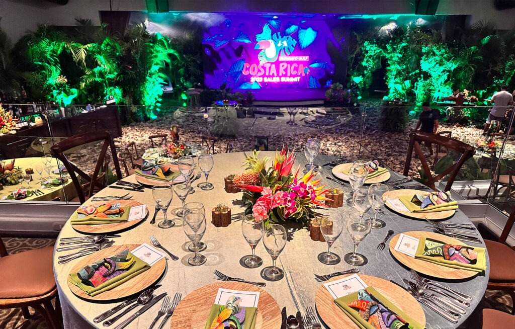 sales kickoff event at a ballroom